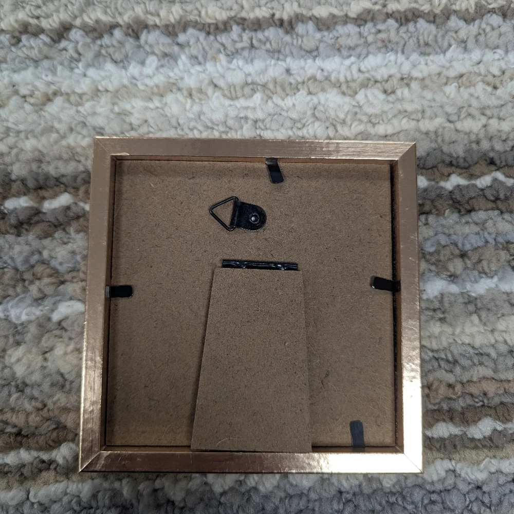 Frame. Gold Tone. New. 4 By 4 Inches.